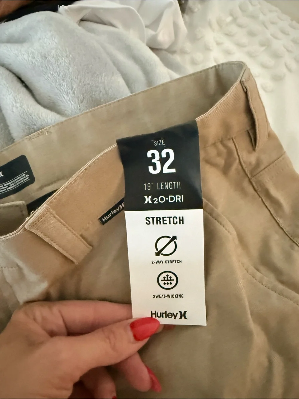 Hurley Khaki Beige Men's Chino Shorts